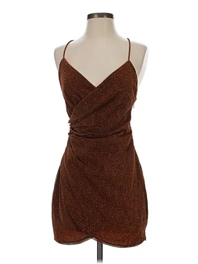 Pre-owned Superdown Cocktail Dress In Brown