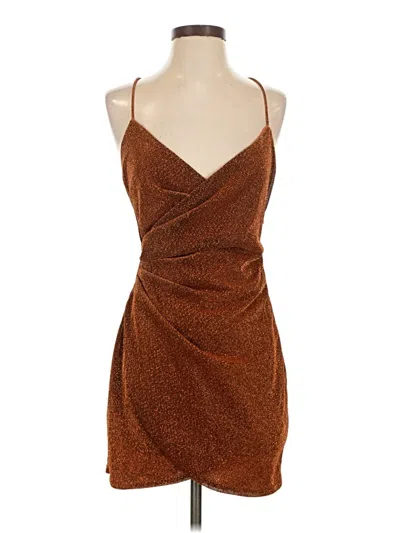 Pre-owned Superdown Cocktail Dress In Brown