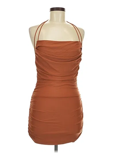 Pre-owned Superdown Cocktail Dress In Brown