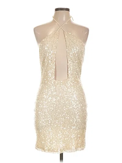 Pre-owned Superdown Cocktail Dress In Gold