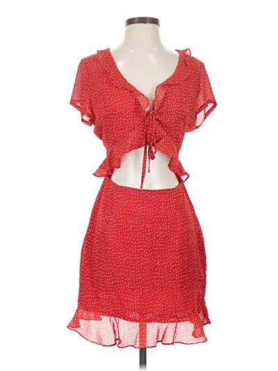 Pre-owned Superdown Cocktail Dress In Red