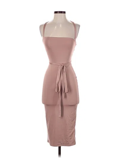 Pre-owned Superdown Cocktail Dress In Tan