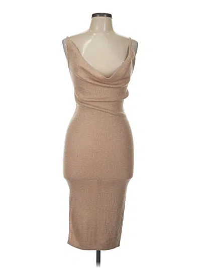 Pre-owned Superdown Cocktail Dress In Tan