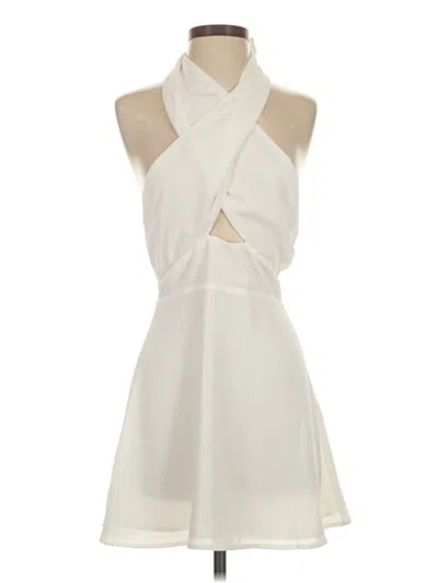 Pre-owned Superdown Cocktail Dress In White