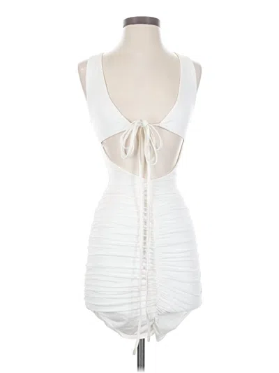 Pre-owned Superdown Cocktail Dress In White