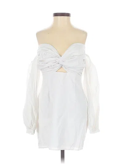 Pre-owned Superdown Cocktail Dress In White