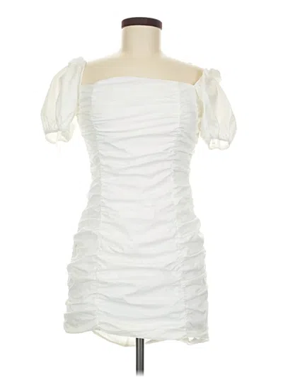 Pre-owned Superdown Cocktail Dress In White