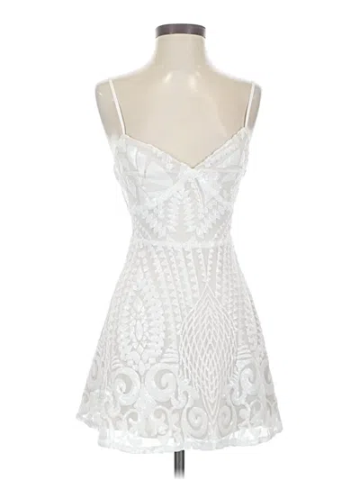 Pre-owned Superdown Cocktail Dress In White