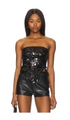 Superdown Cordilla Strapless Top In 黑色