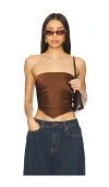 Superdown Cosima Top In Brown