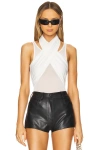 Superdown Danica Bodysuit In White