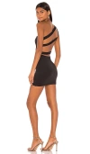 Superdown Davey Strappy Back Dress In Black