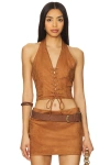 Superdown Delphi Top In Tan