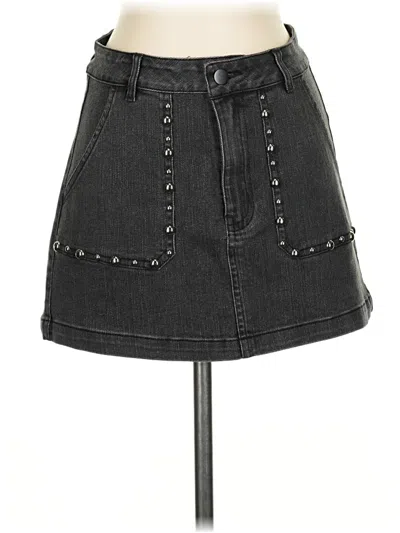Pre-owned Superdown Denim Skirt In Black