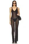 Superdown Egon Maxi Dress In Black