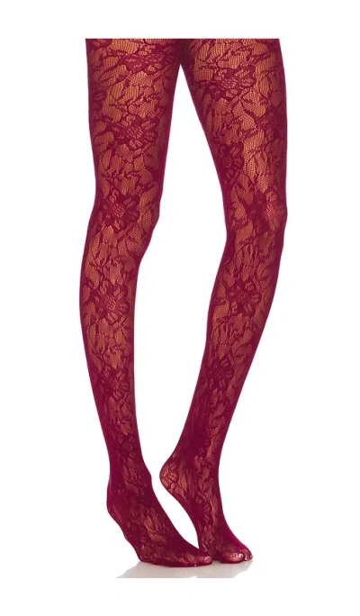 Superdown Ella Tights In 樱桃红