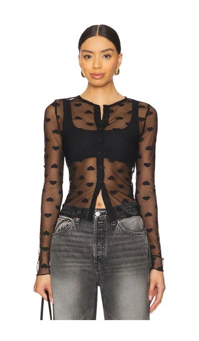 Superdown Ellinor Top In 黑色