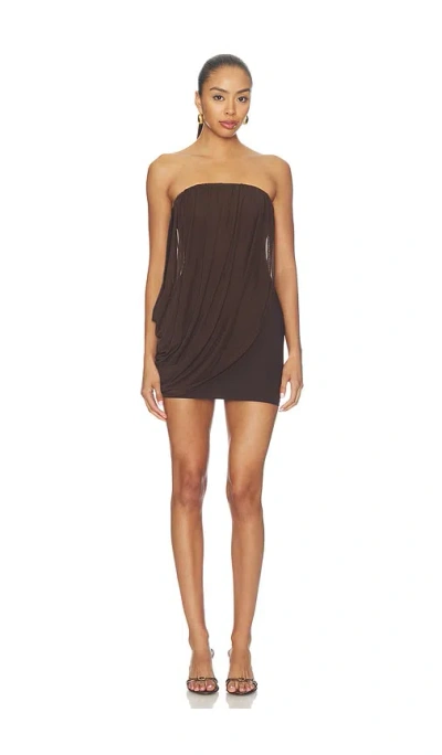 Superdown Elodie Mini Dress In Brown