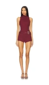 Superdown Evie Romper In 深红色