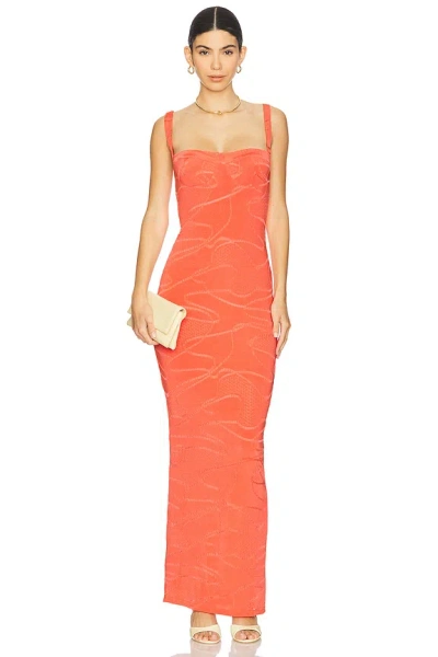 Superdown Ezra Maxi Dress In Red