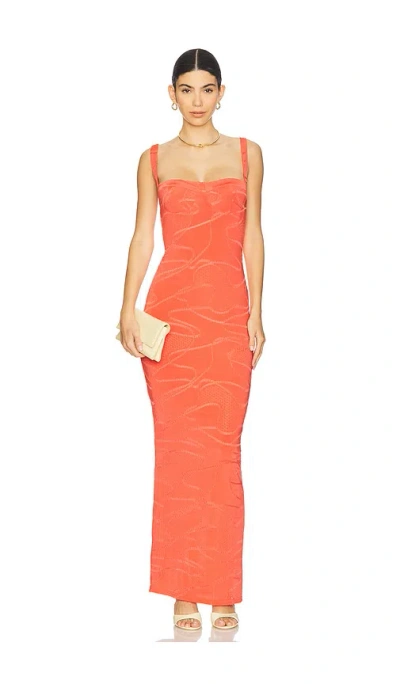 Superdown Ezra Maxi Dress In Red