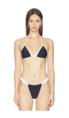 Superdown Fallon Bikini Top In Black