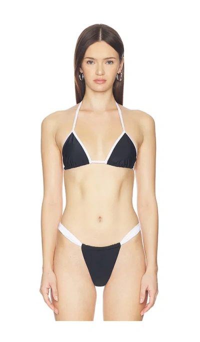 Superdown Fallon Bikini Top In Black