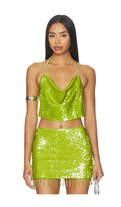 Superdown Fallon Top In Green