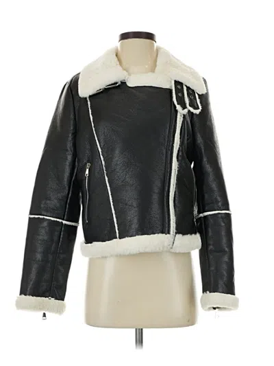 Pre-owned Superdown Faux Leather Jacket In Black