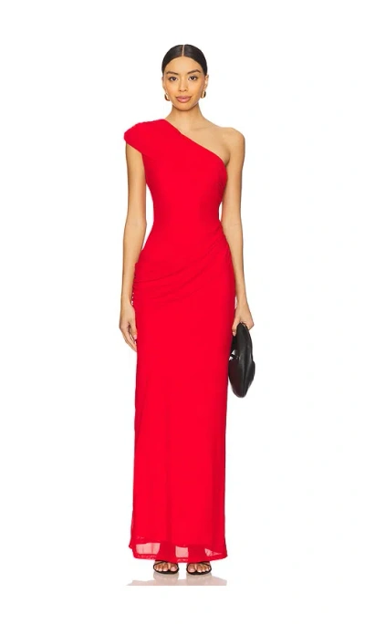 Superdown Fleur Maxi Dress In Red
