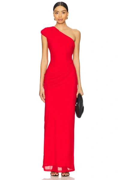 Superdown Fleur Maxi Dress In Red