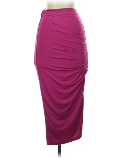 Pre-owned Superdown Formal Skirt In Burgundy