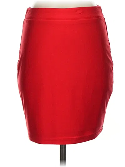 Pre-owned Superdown Formal Skirt In Red