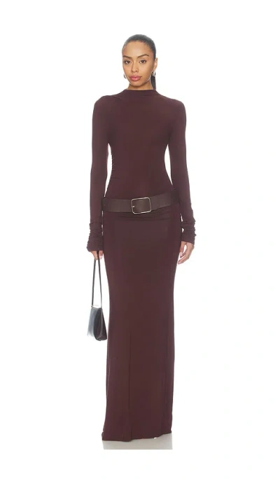 Superdown Gabrielle Maxi Dress In Brown