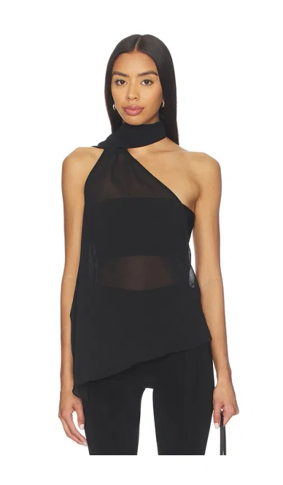 Superdown Gabriette Choker Top In Black