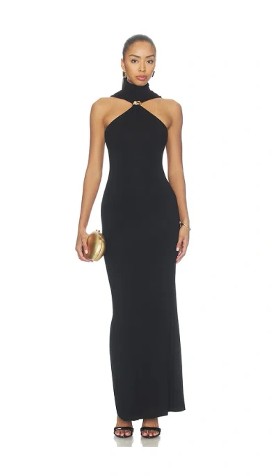 Superdown Gemma Turtleneck Maxi Dress In Black