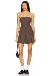 Superdown Geraldine Mini Dress In Brown