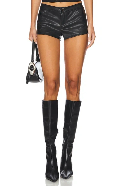 SUPERDOWN GIANNA FAUX LEATHER SHORTS