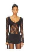 Superdown Halcyon Bodysuit In Black