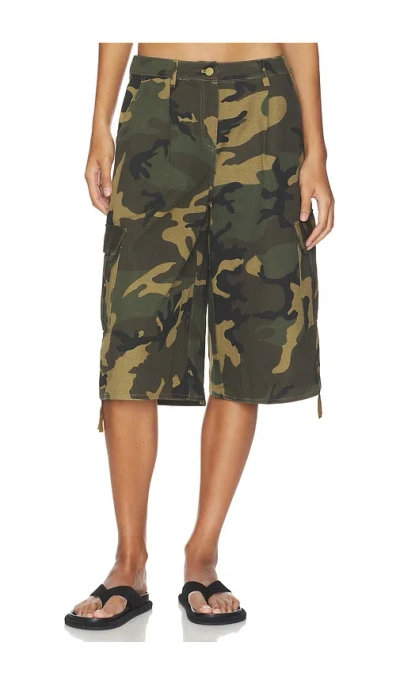 Superdown Halia Baggy Short In Green