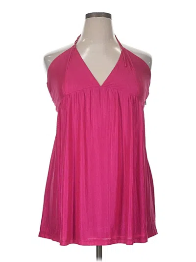 Pre-owned Superdown Halter Top Pink V Neck Tops