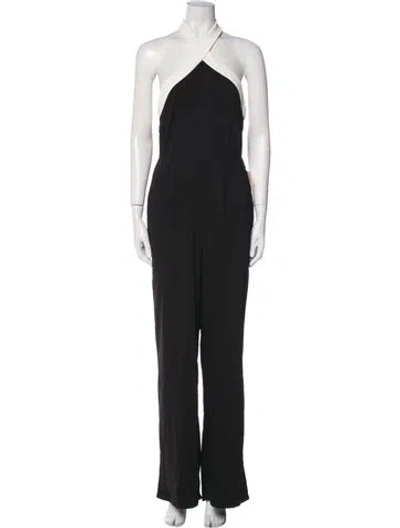 Pre-owned Superdown Halterneck Jumpsuit In Black