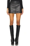 Superdown Haydenn Faux Leather Mini Skirt In Black