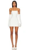 Superdown Isabel Strapless Mini Dress In White
