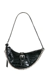 Superdown Jade Faux Leather Bag In Black
