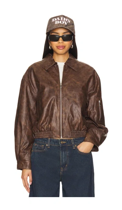 Superdown Janeka Jacket In Brown