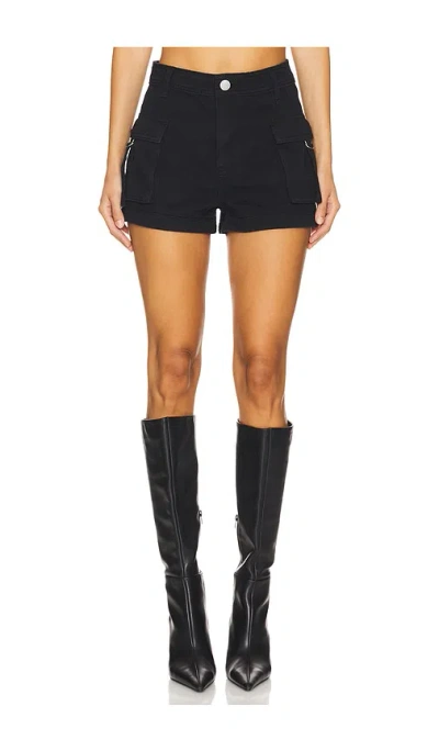 Superdown Janice Cargo Short In Black