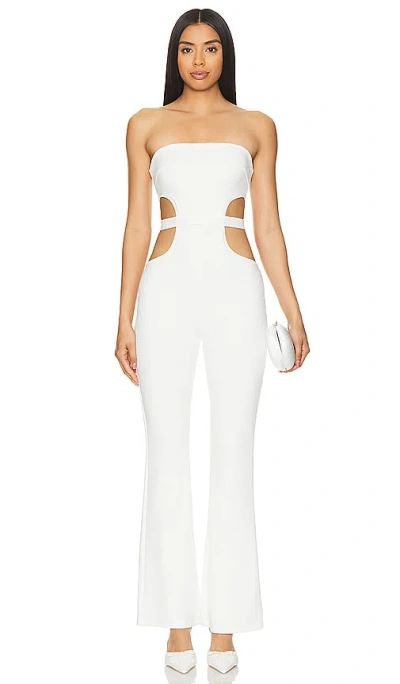 Superdown Jasna Jumpsuit In 白色