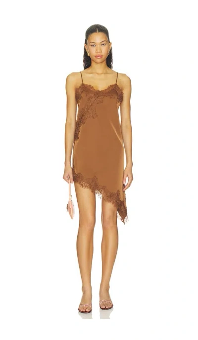 Superdown Jaxine Mini Dress In Brown