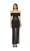 Superdown Jaya Maxi Dress In 黑色